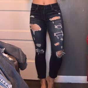 Size 4 American Eagle Outfitters high waisted ripped jeans